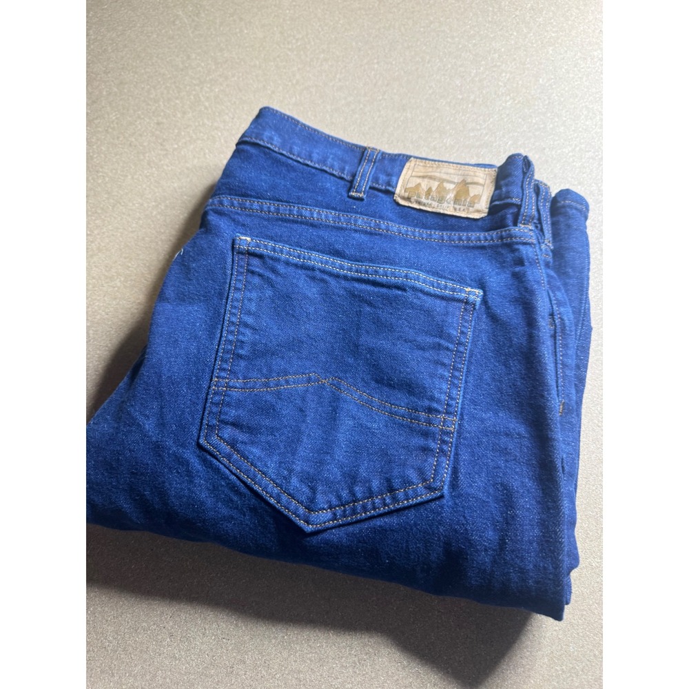 Patagonia Mens Organic Cotton Denim Jeans Dark Wash Blue 40x32 Straight Leg